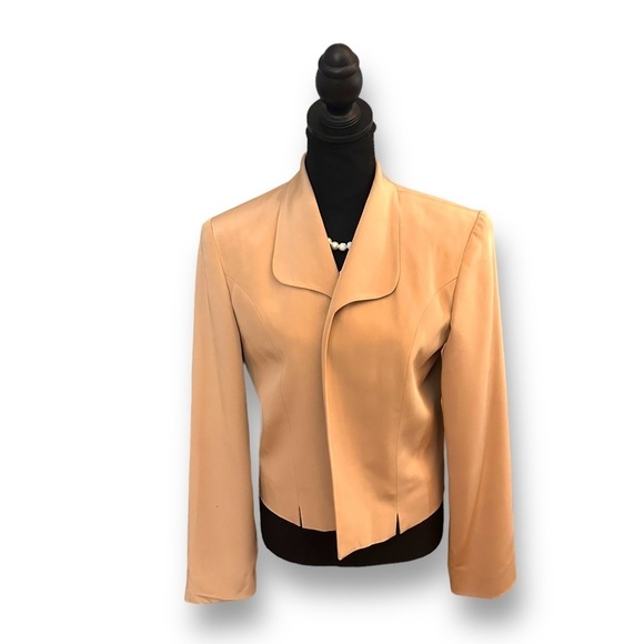 ann may Jackets & Blazers - Ann May 100% Woven Silk Cropped Blazer